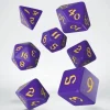 Dice<Classic Runic Purple & Yellow Dice Set (7) QWS SCLR93 - Miniature Marvels: Airplane Models & Painted Dice
