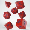 Dice<Classic Runic Red & Blue Dice Set (7) QWS SCLR2A - Miniature Marvels: Airplane Models & Painted Dice