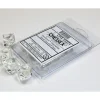 Dice<Clear / White: Translucent d10 Dice Set (10's) CHX 23271 - Miniature Marvels: Airplane Models & Painted Dice