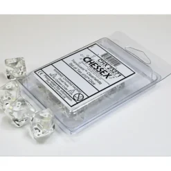 Dice<Clear / White: Translucent d10 Dice Set (10's) CHX 23271 - Miniature Marvels: Airplane Models & Painted Dice