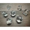 Dice<Clear / White: Translucent Polyhedral Die Set (7's) CHX 23071 - Miniature Marvels: Airplane Models & Painted Dice
