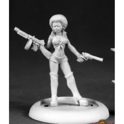 Miniature<Cleo Greene, Mod Heroine: Chronoscope RPR 50194 - Miniature Marvels: Airplane Models & Painted Dice