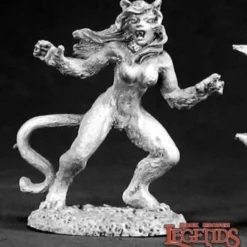 Miniature<Cleo, Weretigress: Dark Heaven Legends RPR 02575 - Miniature Marvels: Airplane Models & Painted Dice