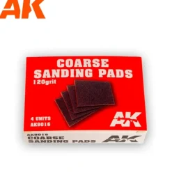 Shop All*Coarse Sanding Pads - 120 grit. 4 units LTG AK-9016 - Miniature Marvels: Airplane Models & Painted Dice