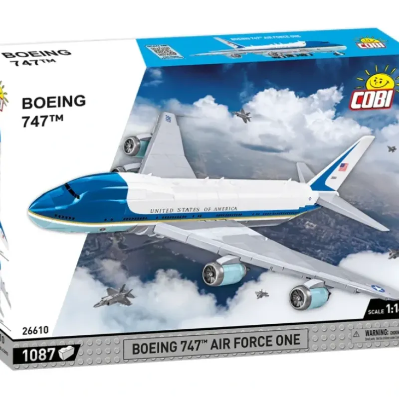 Airplane Model*Cobi 26610 Boeing 747 Air Force One - Miniature Marvels: Airplane Models & Painted Dice