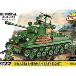 Airplane Model*COBI 2533 M4A3E8 Sherman Easy Eight - Miniature Marvels: Airplane Models & Painted Dice