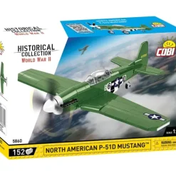 Airplane Model*Cobi 5860 North American P-51D Mustang - Miniature Marvels: Airplane Models & Painted Dice