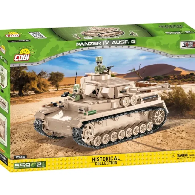 Airplane Model*COBI 2546 Panzer IV Ausf.G - Miniature Marvels: Airplane Models & Painted Dice