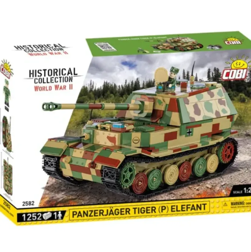 Airplane Model*Cobi 2582 PanzerJager Tiger (P) Elefant - Miniature Marvels: Airplane Models & Painted Dice