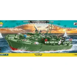 Airplane Model*COBI 4825 Patrol Torpedo Boat PT-109 - Miniature Marvels: Airplane Models & Painted Dice