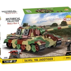 Airplane Model*Cobi 2580 Sd.Kfz. 186 Jagdtiger - Miniature Marvels: Airplane Models & Painted Dice