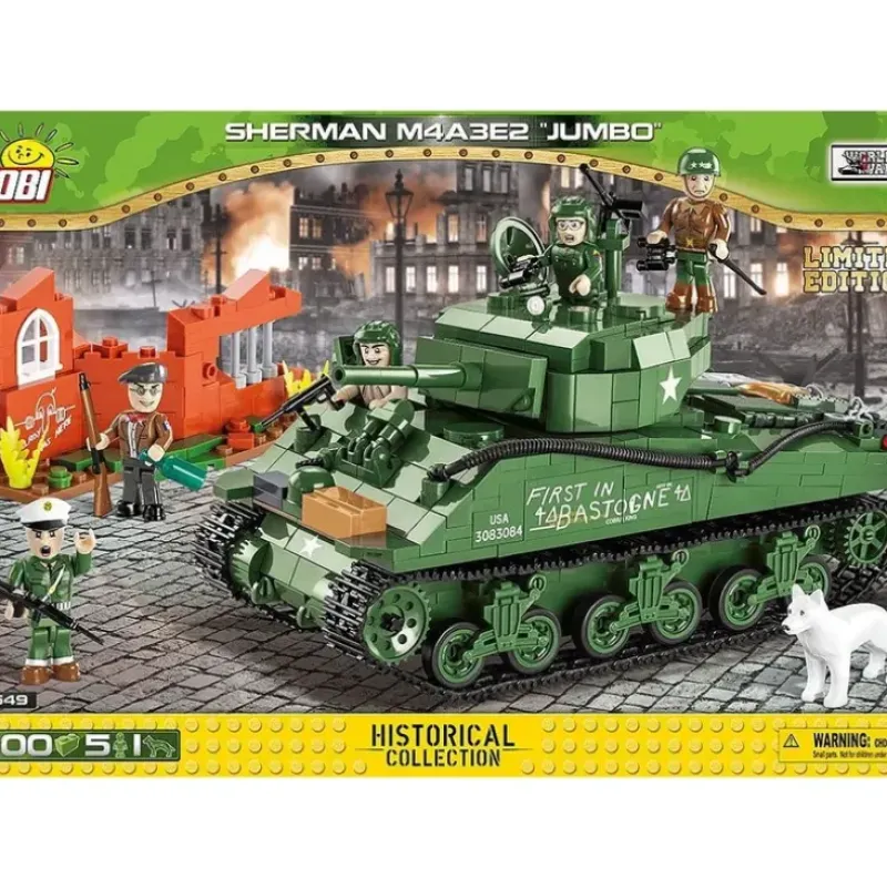 Airplane Model*COBI 2549 Sherman M4A3E2 Jumbo (Limited Edition) - Miniature Marvels: Airplane Models & Painted Dice