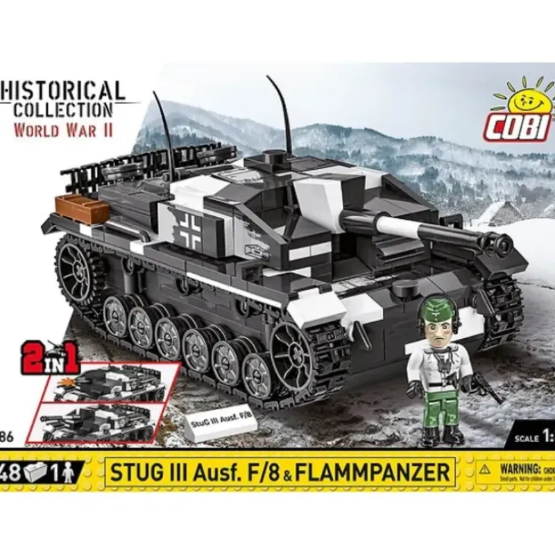Airplane Model*Cobi 2286 StuG III Ausf.F/8 & Flammpanzer - Miniature Marvels: Airplane Models & Painted Dice