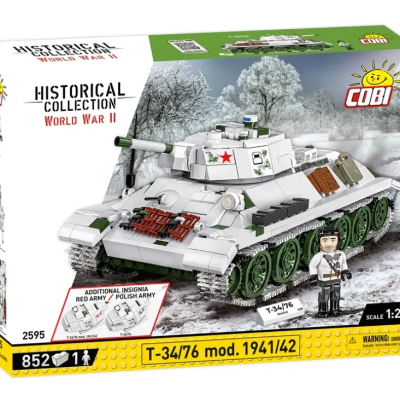 Airplane Model*COBI 2595 T-34/76 mod. 1941/42 - Miniature Marvels: Airplane Models & Painted Dice