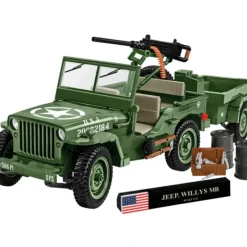 Airplane Model*Cobi 2804 WWII Jeep Willys MB & Trailer - Miniature Marvels: Airplane Models & Painted Dice