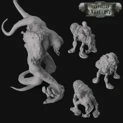 Miniature<Cogmagog Bundle - Miniature Marvels: Airplane Models & Painted Dice