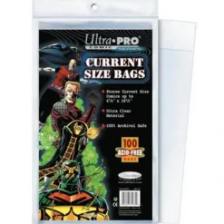 Accessories<Comic Bags: Current Size 6-7/8in x 10.5in - Miniature Marvels: Airplane Models & Painted Dice