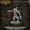 Miniature<Commander Dalin Sturgis: Cygnar - Warcaster PIP 31113 - Miniature Marvels: Airplane Models & Painted Dice