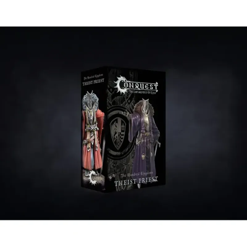 Miniature<Conquest, Hundred Kingdoms - Theist Priest (PBW7221) LTG CONQ-10238 - Miniature Marvels: Airplane Models & Painted Dice