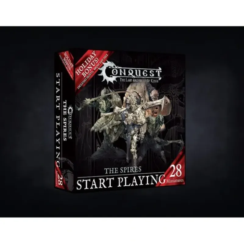 Miniature<Conquest, Spires Start Playing Holiday Set, Wave 1 (PBW6022) LTG CONQ-11785 - Miniature Marvels: Airplane Models & Painted Dice