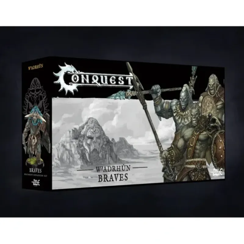 Miniature<Conquest, W'adrhun - Braves (PBW9002) LTG CONQ-12256 - Miniature Marvels: Airplane Models & Painted Dice