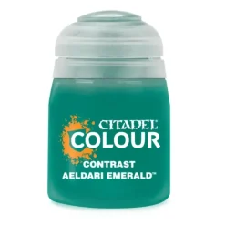 Paint<CONTRAST: AELDARI EMERALD (18ML) - Miniature Marvels: Airplane Models & Painted Dice