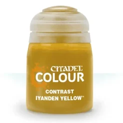 Paint<CONTRAST: IYANDEN YELLOW (18ML) - Miniature Marvels: Airplane Models & Painted Dice