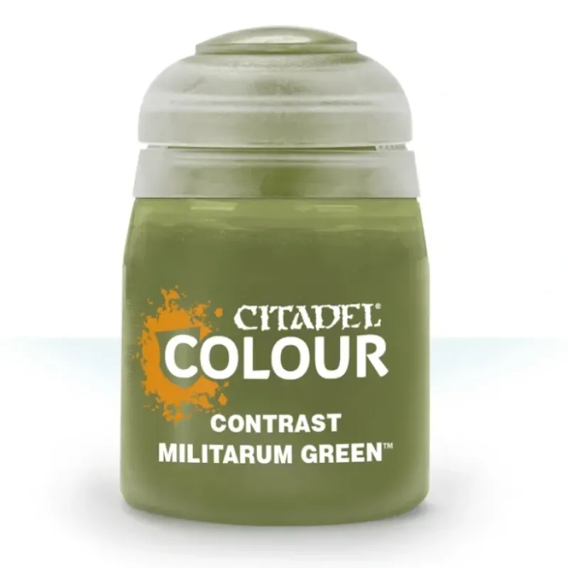 Paint<CONTRAST: MILITARUM GREEN (18M - Miniature Marvels: Airplane Models & Painted Dice