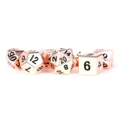 Dice<Copper 16mm Polyhedral Dice Set MET 003 - Miniature Marvels: Airplane Models & Painted Dice