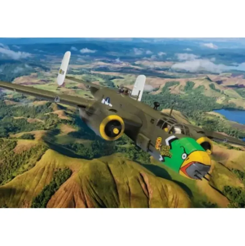 Airplane Model*Corgi AA35315 1:72 North American B-25D Mitchell, 'Red Wrath - Miniature Marvels: Airplane Models & Painted Dice