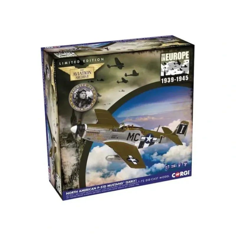 Airplane Model*Corgi AA27706 North American P-51D Mustang "Happy Jack's Go Buggy" (Comes w/only one drop tank) - Miniature Marvels: Airplane Models & Painted Dice