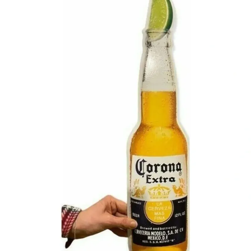 Egpull<Corona Extra Metal Tin Beer Bottle Bar Pub Sign 23 X 5 with Lime Mancave Room - Miniature Marvels: Airplane Models & Painted Dice