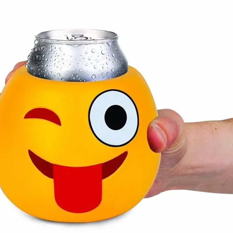 Egpull<CRAZY WINKING EMOJI - Drink Can Bottle Beer Soda Cooler Foam Cooler - BigMouth - Miniature Marvels: Airplane Models & Painted Dice