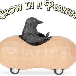 Egpull<Crow in a Peanut - Cute Pullback Racing Car Child Toy - Archie McPhee - Miniature Marvels: Airplane Models & Painted Dice