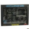 Miniature<Crypt of the Dwarf King Boxed Set: Bones Black RPR 44151 - Miniature Marvels: Airplane Models & Painted Dice