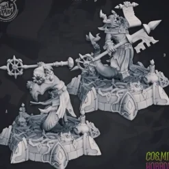 Miniature<Ctozag Cultist - Miniature Marvels: Airplane Models & Painted Dice