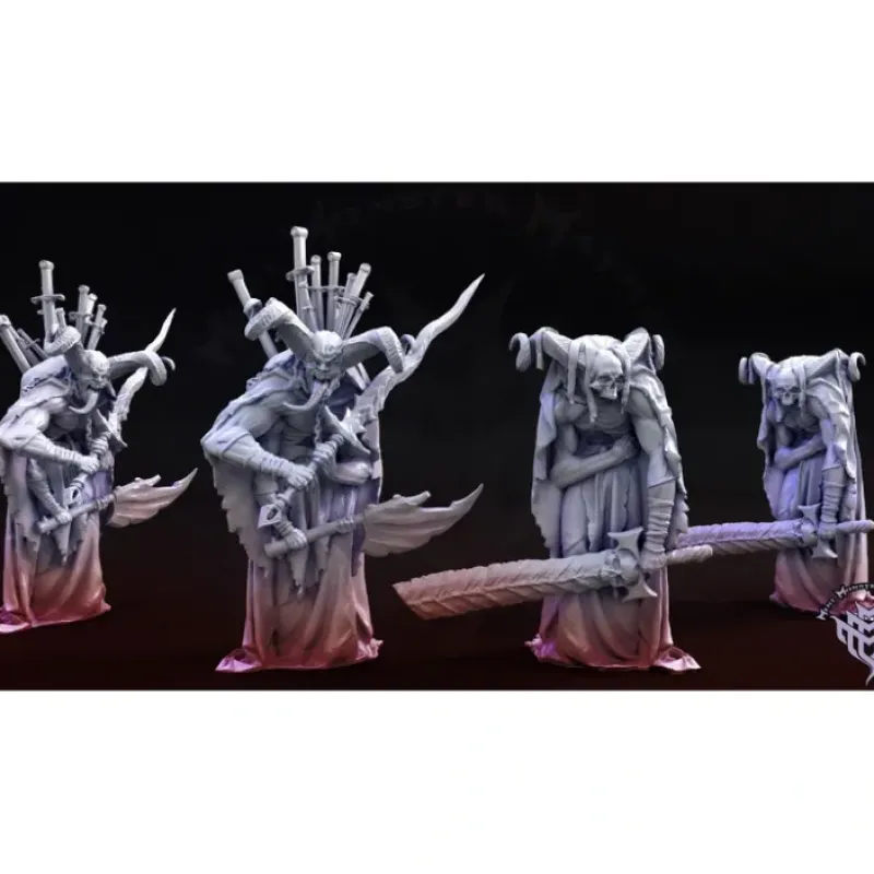 Miniature<Cursed Monks Bundle - Miniature Marvels: Airplane Models & Painted Dice