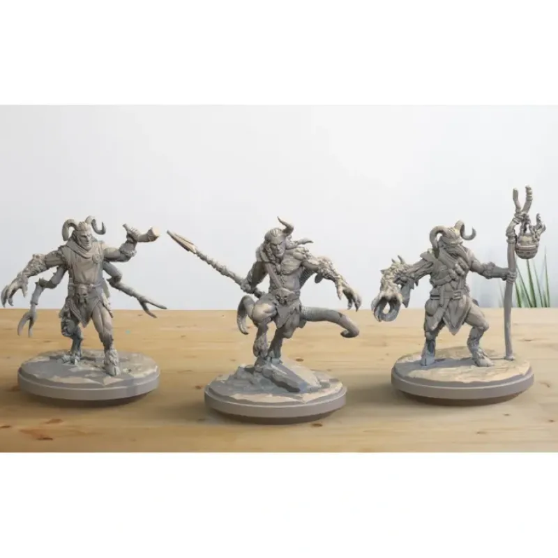 Miniature<Cursed Satyrs Bundle - Miniature Marvels: Airplane Models & Painted Dice
