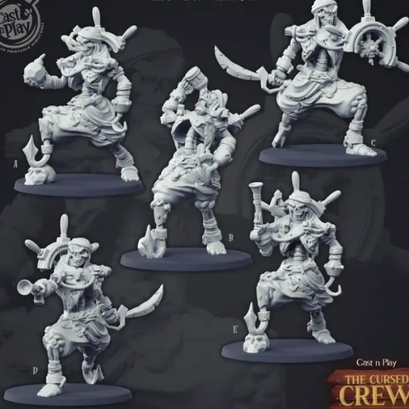 Miniature<Cursed Skeleton Bundle - Miniature Marvels: Airplane Models & Painted Dice