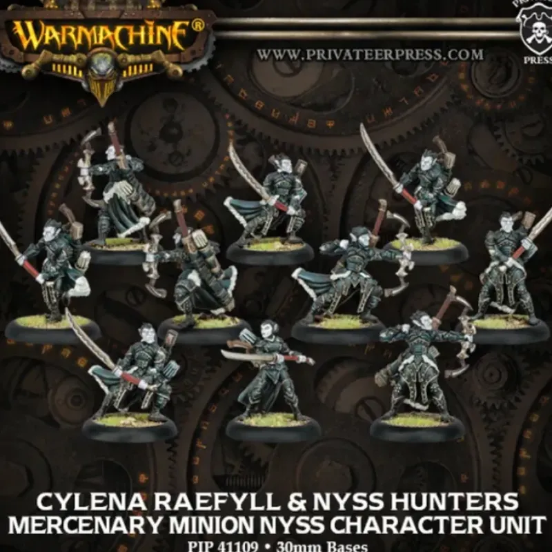 Miniature<Cylena Raefyll & Nyss Hunters: Mercenaries -Unit PIP 41109 - Miniature Marvels: Airplane Models & Painted Dice
