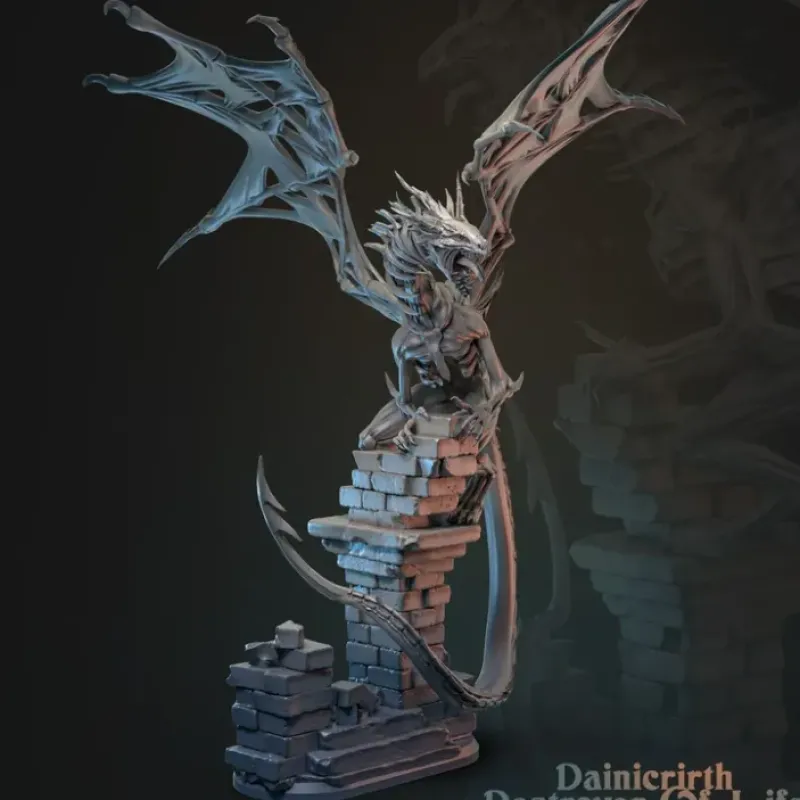 Miniature<Dainivrirh, Destroyer of Life - Miniature Marvels: Airplane Models & Painted Dice