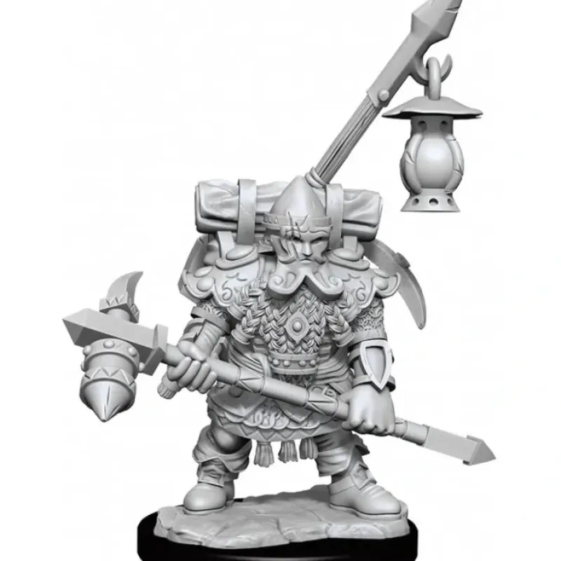 Miniature<D&D Frameworks: W01 - Dwarf Fighter Male WZK 75036 - Miniature Marvels: Airplane Models & Painted Dice