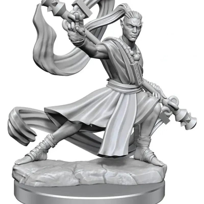 Miniature<D&D Frameworks: W01 - Elf Monk Male WZK 75027 - Miniature Marvels: Airplane Models & Painted Dice