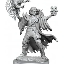 Miniature<D&D Frameworks: W01 - Human Warlock Male WZK 75039 - Miniature Marvels: Airplane Models & Painted Dice