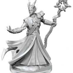 Miniature<D&D Frameworks: W01 - Tiefling Warlock Male WZK 75034 - Miniature Marvels: Airplane Models & Painted Dice