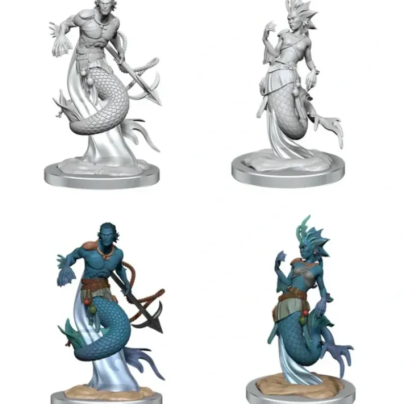 Miniature<D&D Nolzur's Marvelous Miniatures: Merfolk WZK 90414 - Miniature Marvels: Airplane Models & Painted Dice