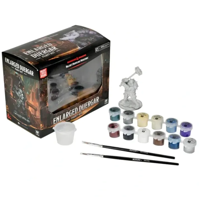 Miniature<D&D Nolzur's Marvelous Miniatures: Paint Kit - Enlarged Duergar WZK 90571 - Miniature Marvels: Airplane Models & Painted Dice