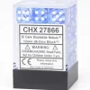 Dice<Dark Blue / White: Nebula 36d6 12mm Dice Block CHX 27866 - Miniature Marvels: Airplane Models & Painted Dice