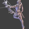 Miniature<Dark Elf, Battle Armor - Miniature Marvels: Airplane Models & Painted Dice