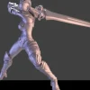 Miniature<Dark Elf, Great sword - Miniature Marvels: Airplane Models & Painted Dice